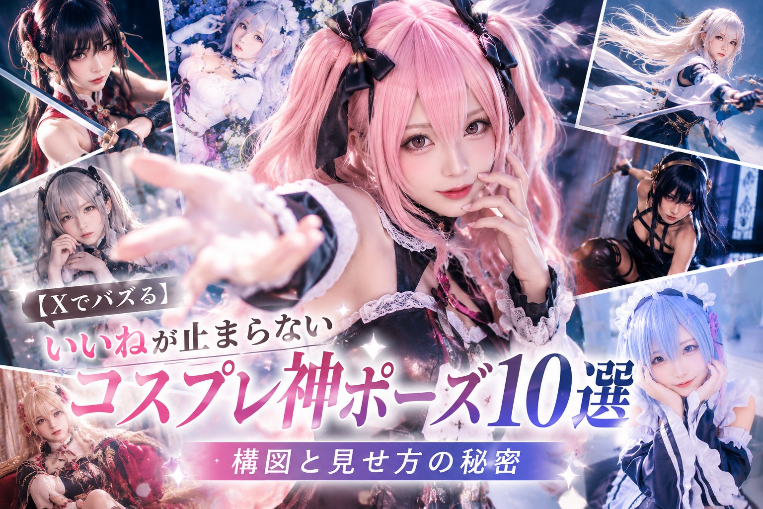 【Xでバズる】いいねが止まらない「コスプレ神ポーズ10選」 メイン