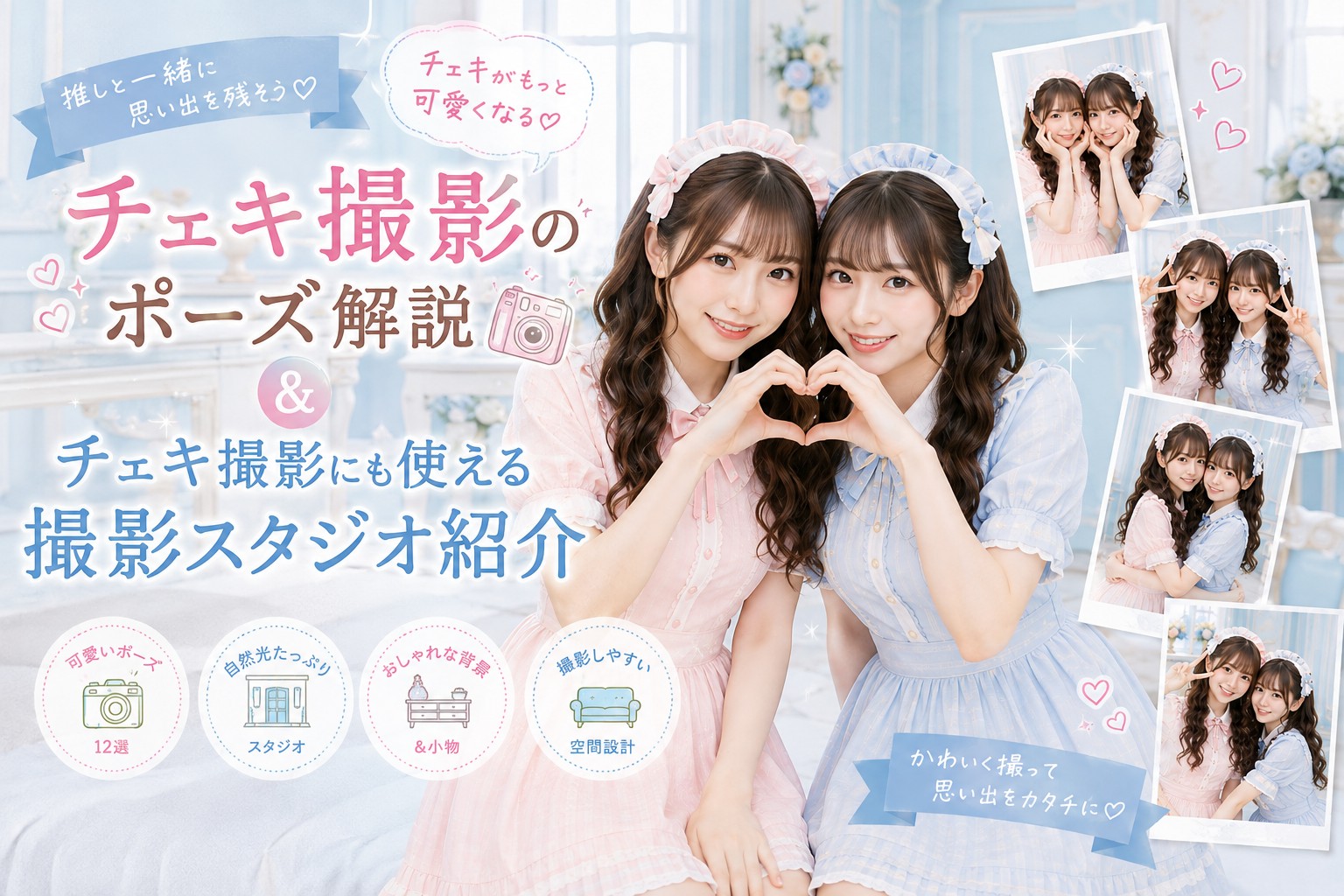 秋葉原でチェキ撮影会やオフ会に使えるレンタル撮影スタジオのメインビジュアル