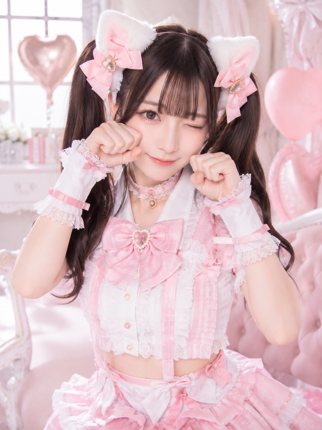 キャラクターの決めポーズ写真例