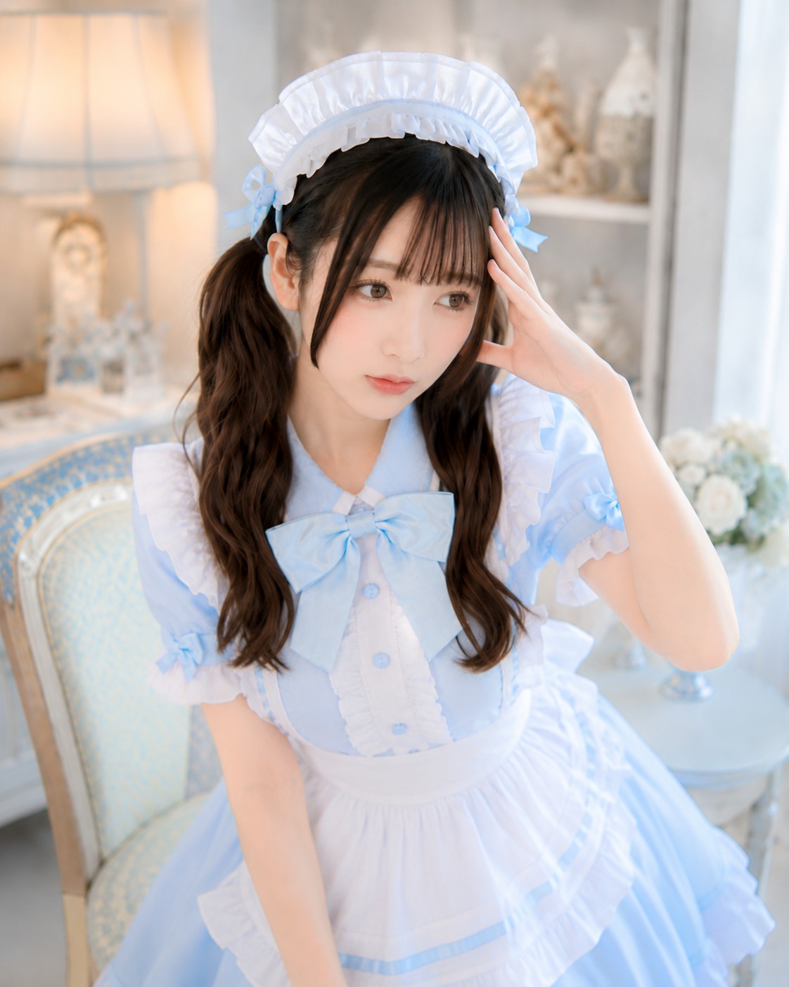 考え込む仕草の写真例