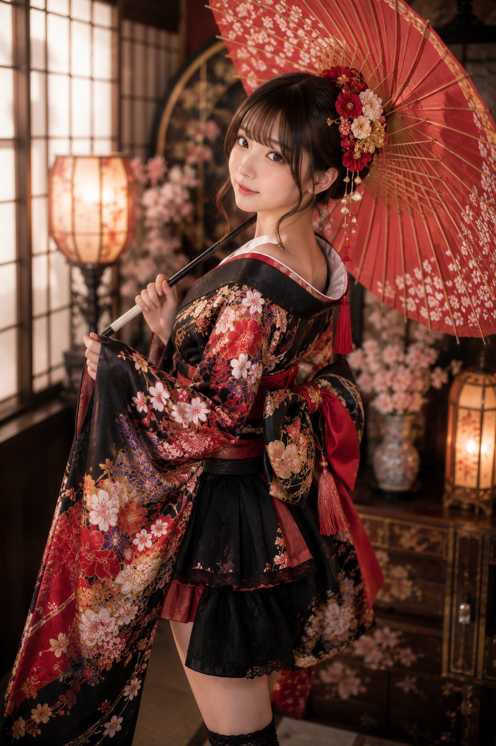 和装 アレンジ着物 コスプレ撮影の写真例