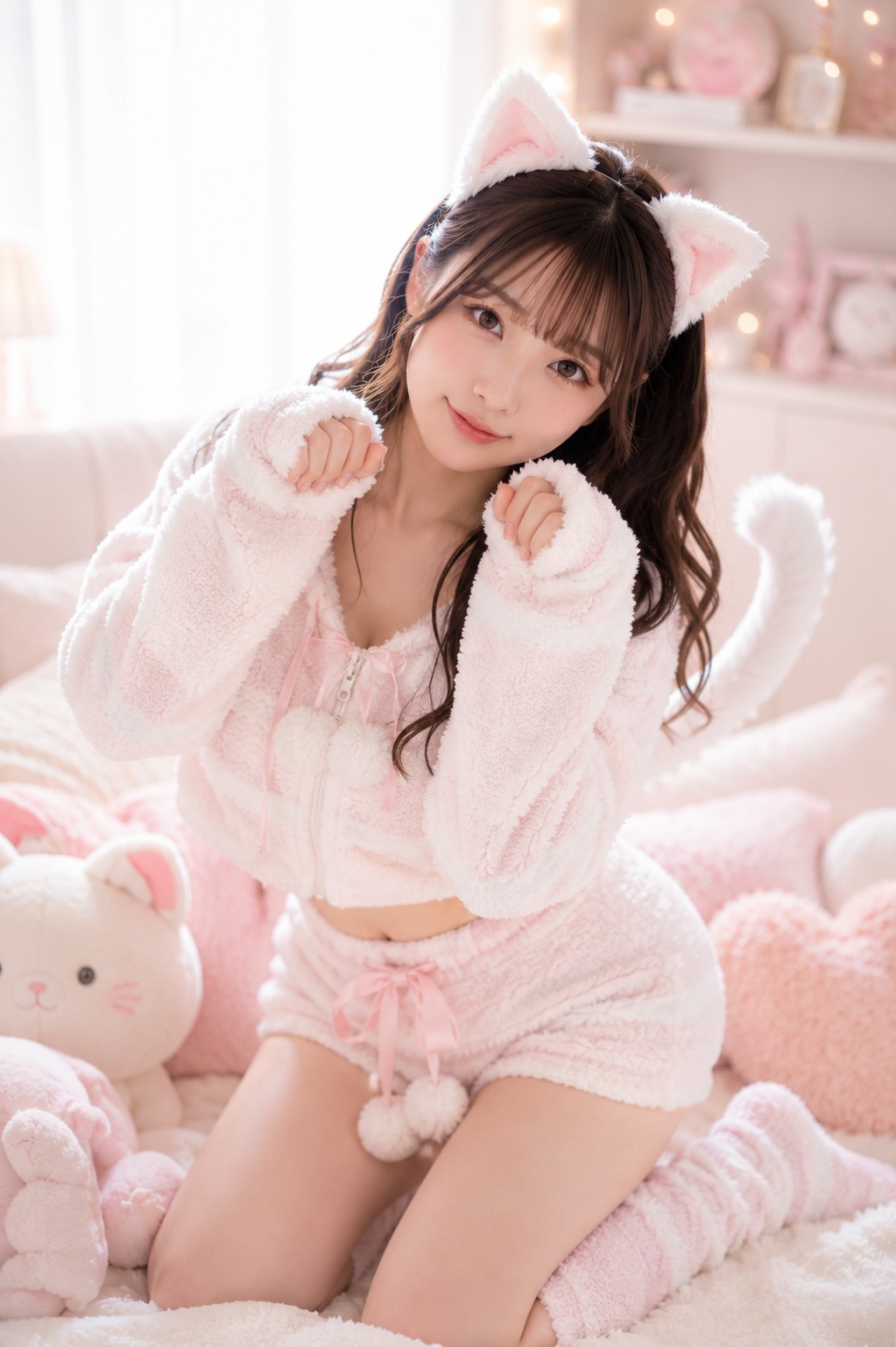 アニマル 猫耳 コスプレ撮影の写真例